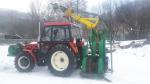 Kabelkran LARIX 550 s traktorem 7745 |  Skogsmaskiner | Trebearbeidingsmaskiner | Vlastimil Chrudina